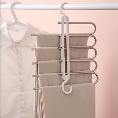22 Arm Pull Out Trouser Pants Bar Hanger Space Saver Storage MAX load 33 LB